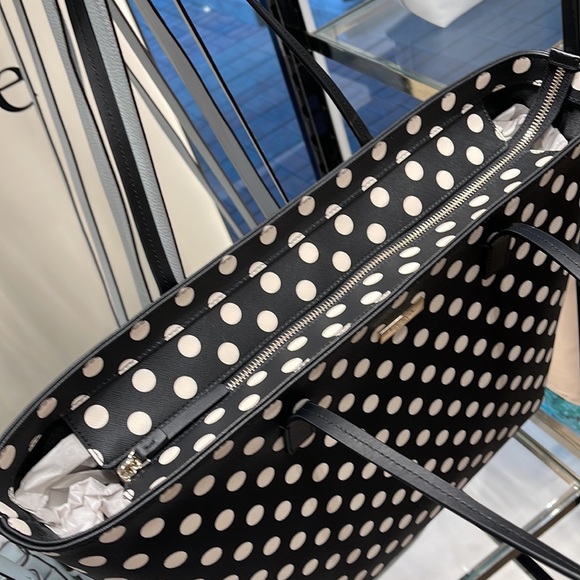 KATE SPADE SHORE STREET PICTURE DOT MARGARETA ZIP TOTE BLUE MULTI K6844 NWT $299 - Picture 15 of 16